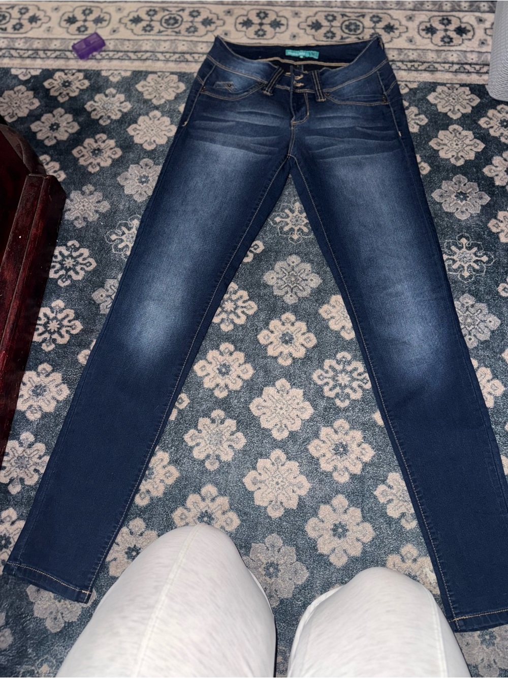 YMI Women's Dark Wash Skinny Jeans